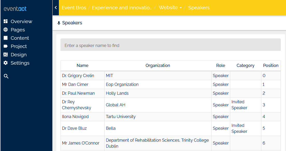 An example of Registration Form with Pre-Filled value of Registrant Type